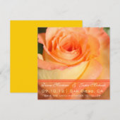 Roze bloemen sparen de Datum Save The Date (Voorkant / Achterkant)