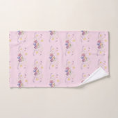Roze Bloemen Spray Boeket Bad Handdoek (Handdoek)
