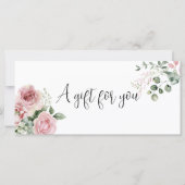 Roze Bloemen Stand Mixer Bakkerij Cadeaubon (Voorkant)