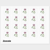  ROZE BLOEMEN STICKER (Vel)