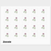  ROZE BLOEMEN STICKER (Vel)