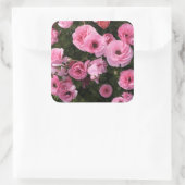 Roze bloemen sticker (Tas)