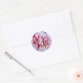 Roze bloemen Stickers (Envelop)