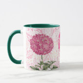 Roze Bloemen  Stijl Mok Cup (Links)