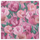 Roze bloemen stof (Swatch)