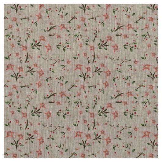 Roze bloemen stof (Swatch)