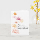 Roze Bloemen Sympathie Dank u Kaart (Gele Bloem)