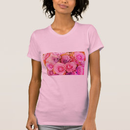 Roze bloemen t-shirt