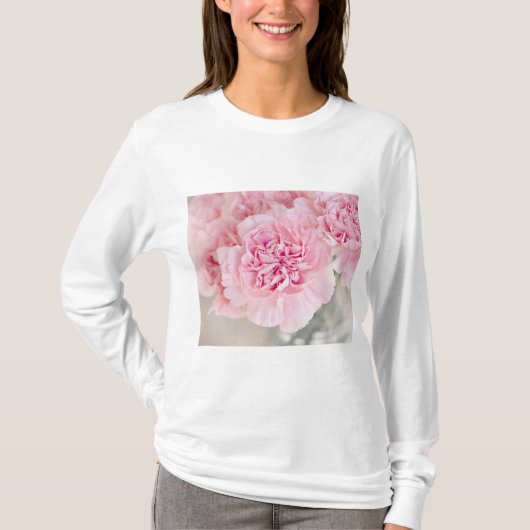 Roze bloemen t-shirt (Voorkant)