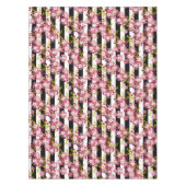 Roze bloemen tafelkleed (Voorkant)