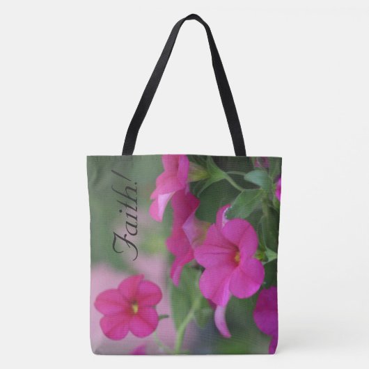 Roze Bloemen Tas-Bag Tote Bag (Voorkant)