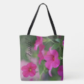 Roze Bloemen Tas-Bag Tote Bag (Achterkant)