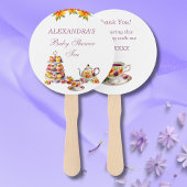 Roze Bloemen Tea Party Baby shower Hand Fan Handwaaier