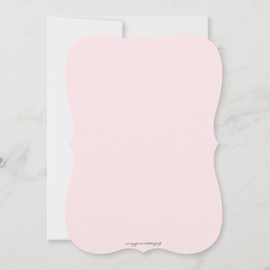 Roze Bloemen Teacup Bruids Douche Uitnodiging (Achterkant)