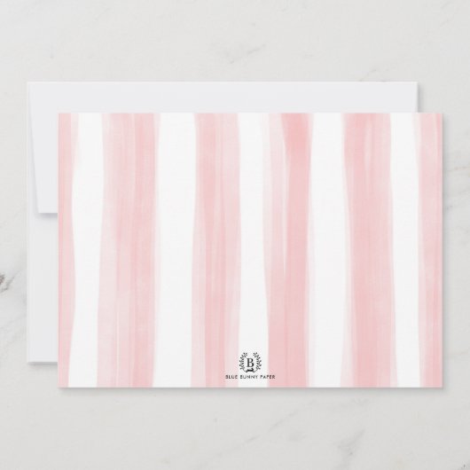 Roze Bloemen Teddybeer Meisje 1e Verjaardagsfeest Kaart (Achterkant)