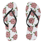 roze bloemen teenslippers (Voetbed)