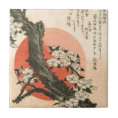 Roze bloemen tegeltje (Voorkant)