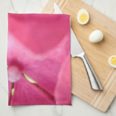 roze bloemen theedoek (Quarter Fold)