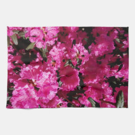 Roze bloemen theedoek