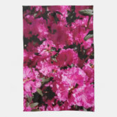 Roze bloemen theedoek (Verticaal)