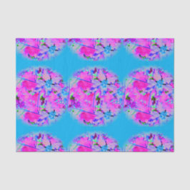 Roze Bloemen Tissue Paper Tissuepapier