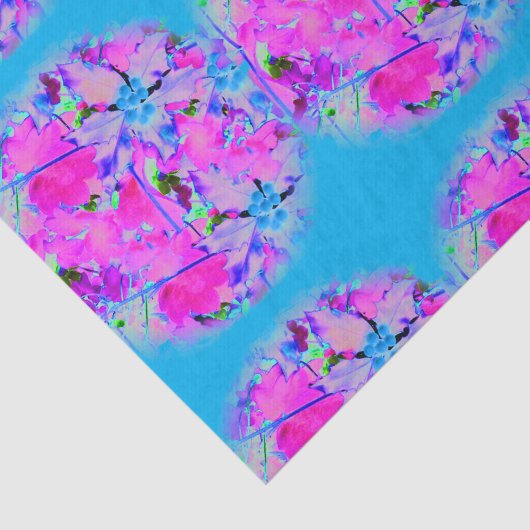 Roze Bloemen Tissue Paper Tissuepapier (Detail)