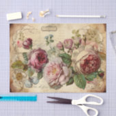  roze bloemen tissuepapier (Craft)