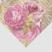 roze  bloemen tissuepapier (Detail)