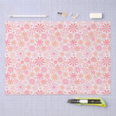 Roze bloemen tissuepapier (Craft)
