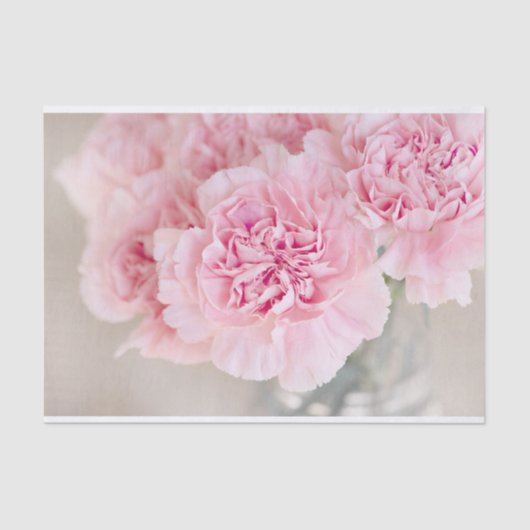 Roze bloemen tissuepapier (Voorkant)