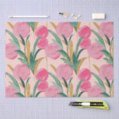 Roze bloemen tissuepapier (Craft)