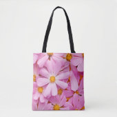 Roze bloemen tote bag (Voorkant)