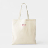 Roze bloemen tote bag (Achterkant)