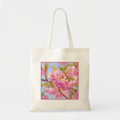 Roze bloemen tote bag (Voorkant)