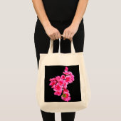 Roze bloemen tote bag (Voorkant (product))