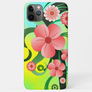  roze bloemen Tropische Hibiscus Floral Slim iPhone 11 Pro Max Hoesje