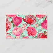  Roze Bloemen Trouwregister Kaarten (Achterkant)