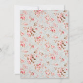  Roze Bloemen Tuin Feest 50ste Verjaardag Kaart (Achterkant)