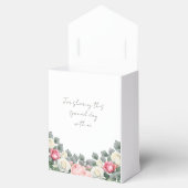 Roze Bloemen  Tuin Rozen Baby shower Bedankdoosjes (Geopend)