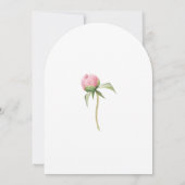 Roze Bloemen Tuin Rozen Baby shower Kaart (Achterkant)