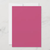 Roze bloemen tuin save the date (Achterkant)