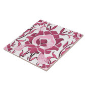 Roze bloemen, Turkse tegels, iznik, Tegeltje (Zijkant)