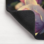 Roze bloemen uit de tuin muismat (Hoek)