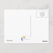 Roze bloemen vaas - Briefkaart (Achterkant)