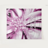 Roze Bloemen Vakantie Kerstmis Achtergrond Wandkleed (Voorkant (horizontaal))