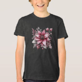 Roze Bloemen Vakantie T-shirt (Voorkant)