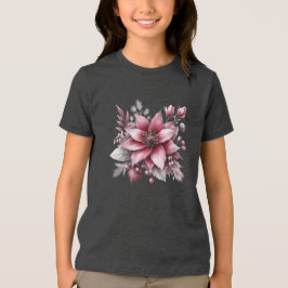 Roze Bloemen Vakantie T-shirt