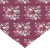 Roze Bloemen Vakantie Tafelkleed (Gekanteld)