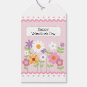 Roze Bloemen  Valentijn's Day Cadeaulabel