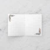 ROZE BLOEMEN VERJAARDAG KAART (Binnen)